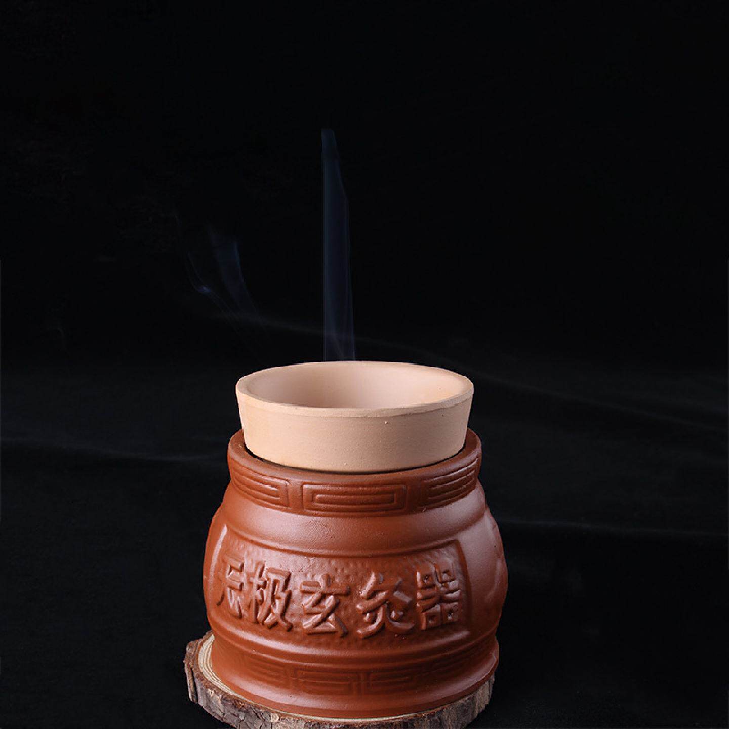 无极玄灸器悬灸罐紫砂艾灸盒艾灸壶家用肚脐艾灸盒随身灸