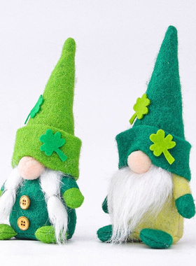 Swedish Gnome Patricks Day Stuffed Gnome Plush Doll Swedish