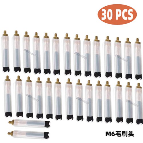 跨境新品焊道处理机毛刷头M6/8/10毛刷枪不锈钢焊斑清洗刷头30PCS
