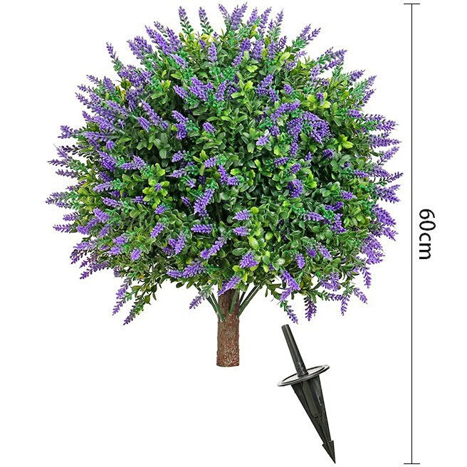 跨境爆款仿真薰衣草盆栽仿真盆栽植物户外造景仿真植物绿植批发