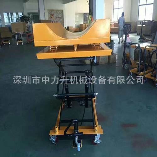 U型手动平台车360度旋转液压平台车模具手推车