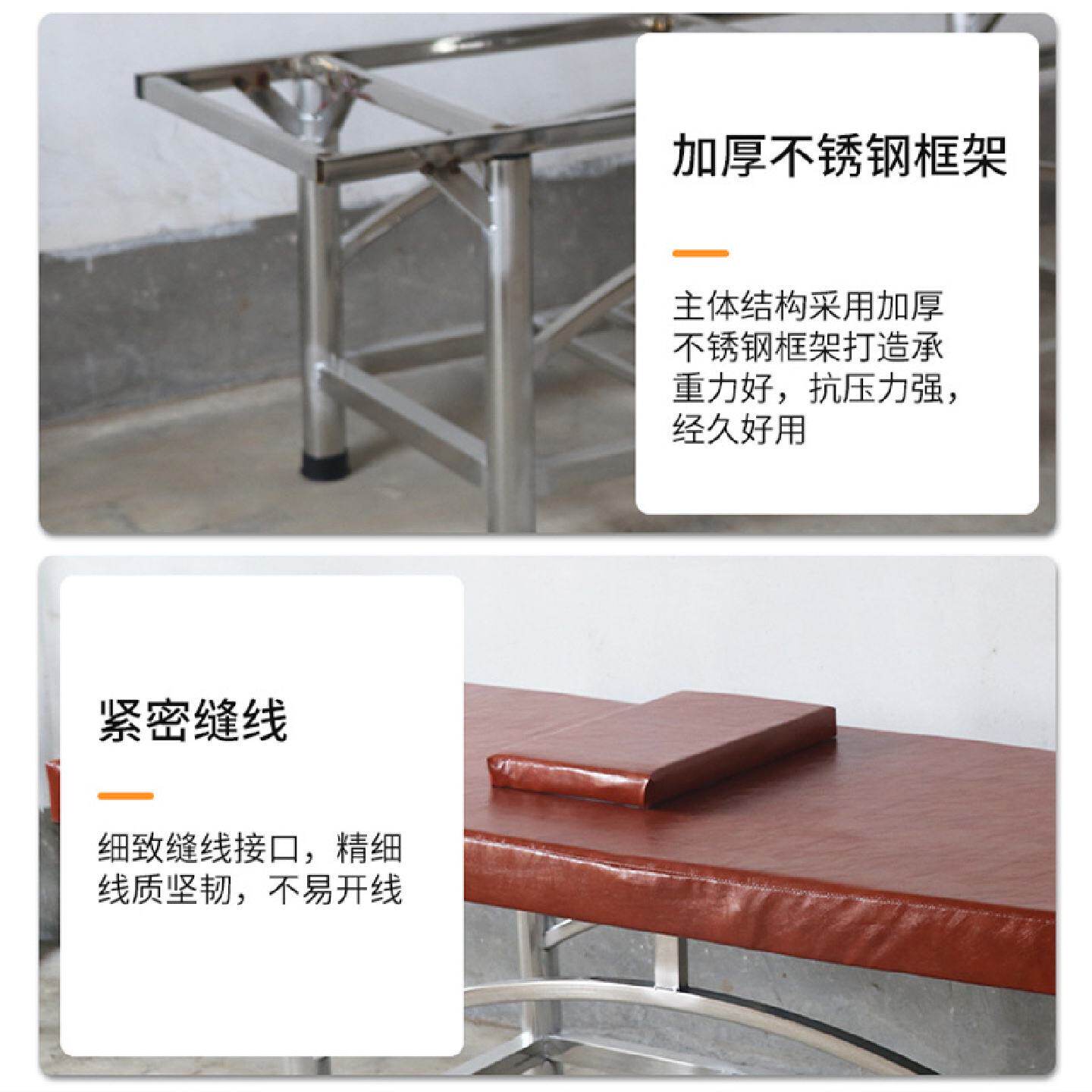 厂家不锈钢带洞推拿床美容院按摩床洗浴搓澡床正骨拔罐针灸床舒适