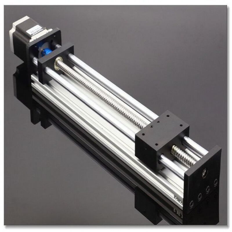 滑台模组EB滚珠丝杠直线滑轨双光轴小型电动升降57步进电机工作台