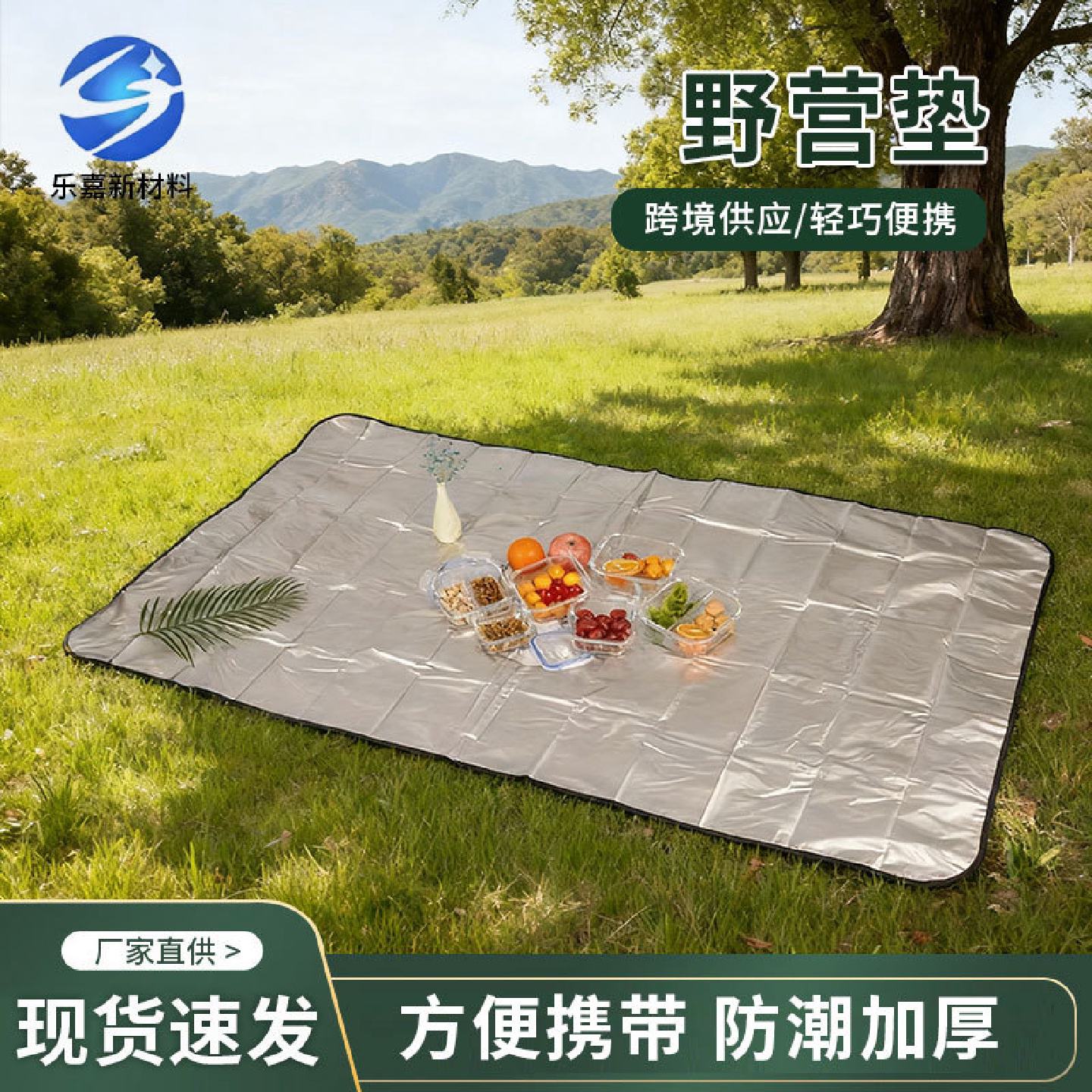 野营垫防潮垫加厚户外便携露营垫防水铝箔家用帐篷草坪草地野餐垫