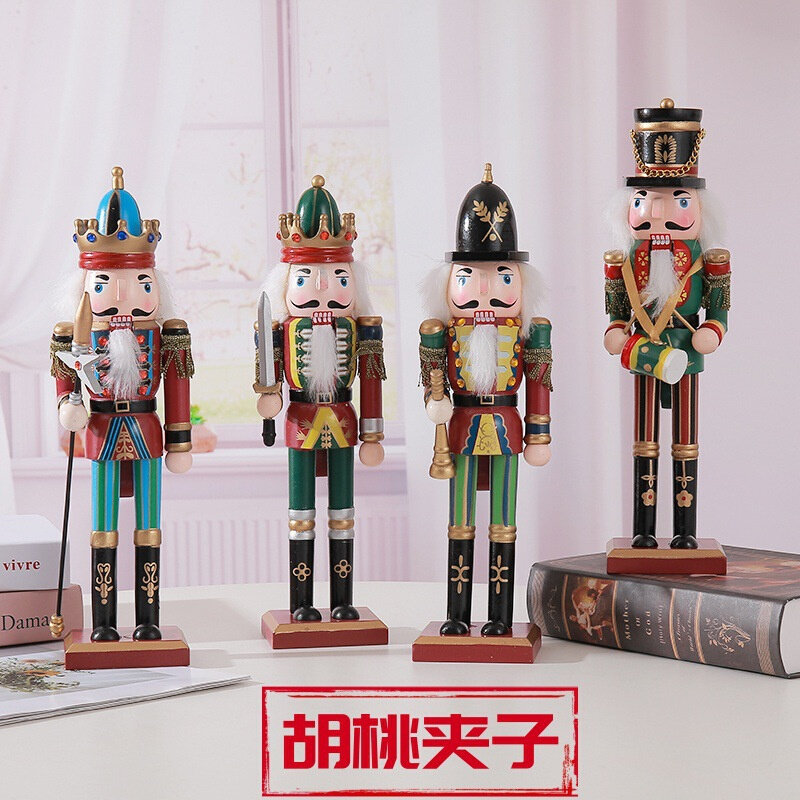 胡桃夹子圣诞送礼摆件橱窗陈列木偶英国士兵儿童房客厅家居装饰品