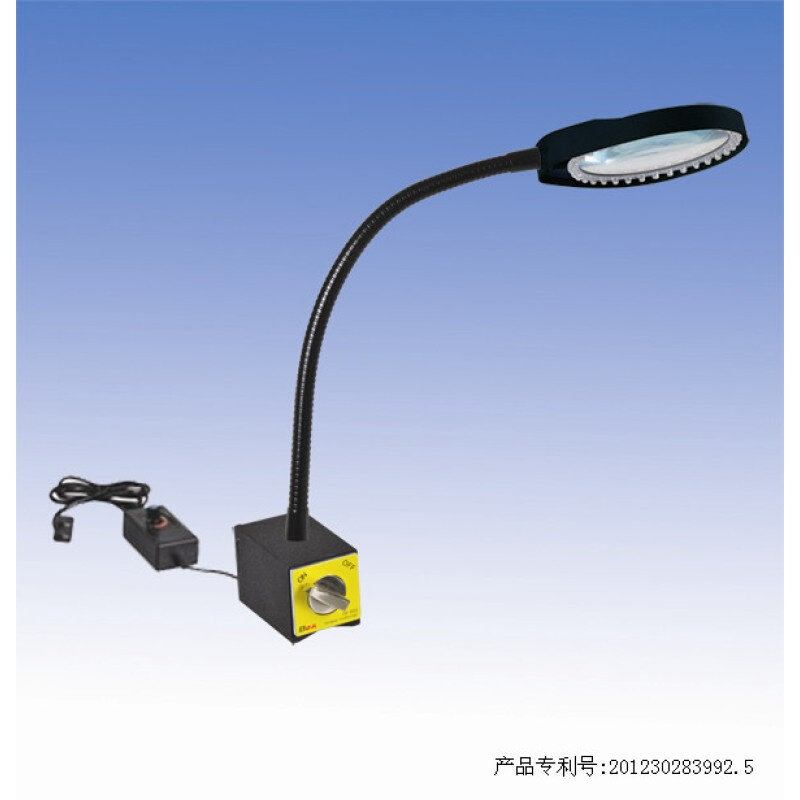 磁性底座机床照明可调节台式放大镜led灯5-8倍防静电磁力PD-032B