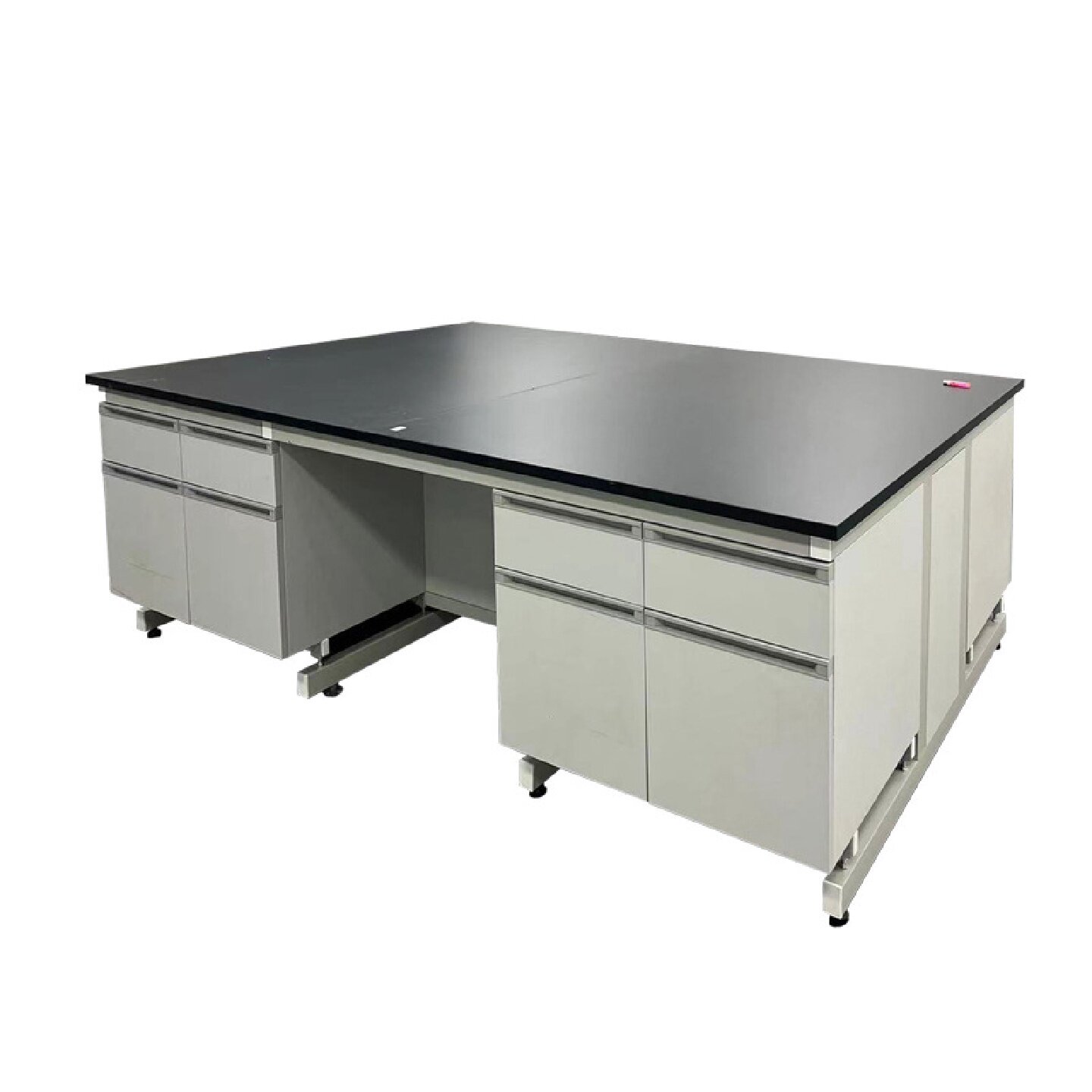 定制款钢木实验室实验台pp水槽台理化板pp不锈钢工作台全钢实验台