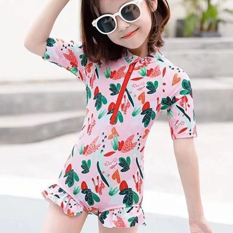 儿童泳衣女童夏连体比基尼游泳衣新款可爱宝宝小中大女童时尚泳装
