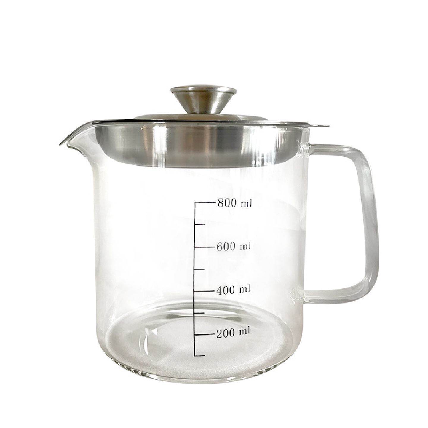 加工定制玻璃油壶套装可视透明钢化高硼玻璃瓶身调料罐配过滤器