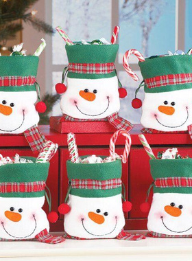 25x16cm Christmas Snowman Bunch of Candy Bags Christmas Prod