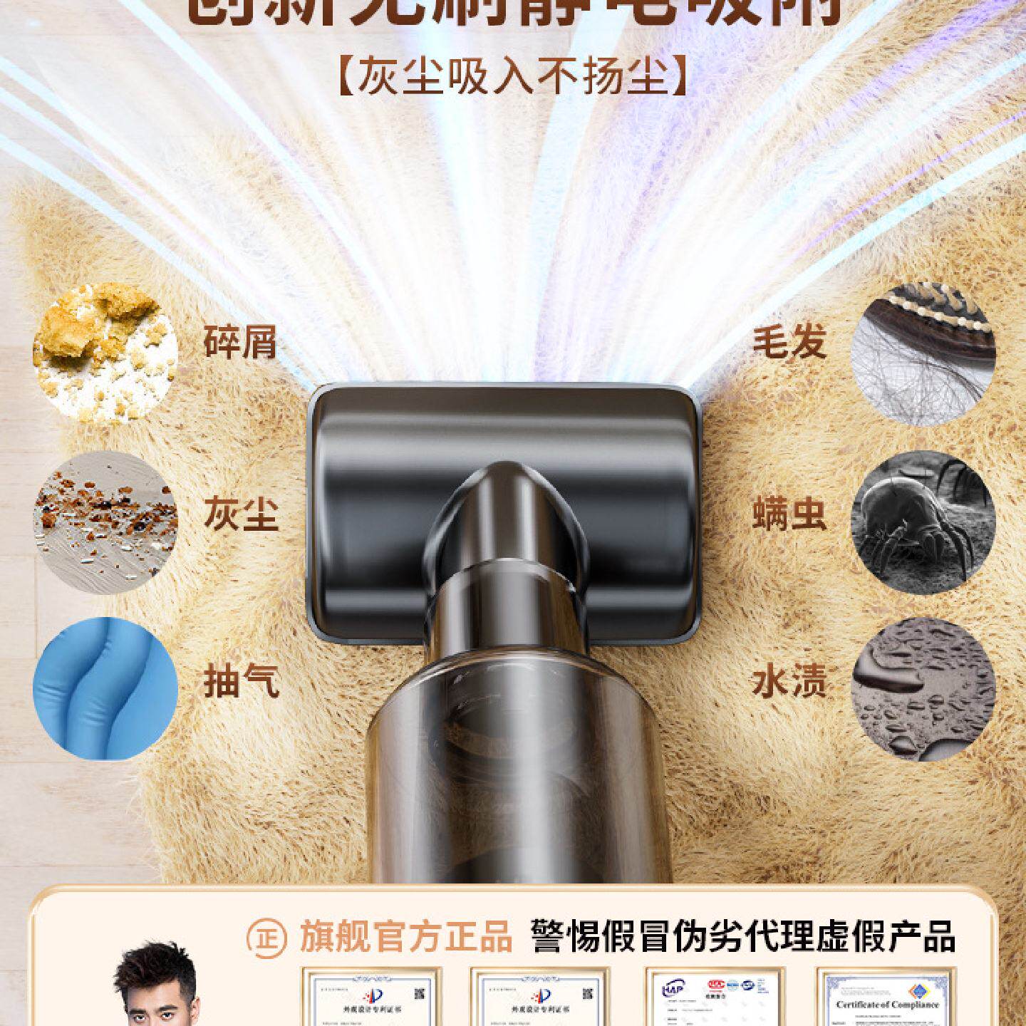 电脑吸尘器主机清理灰尘机箱键盘清灰工具手持小型吹吸一体高强力