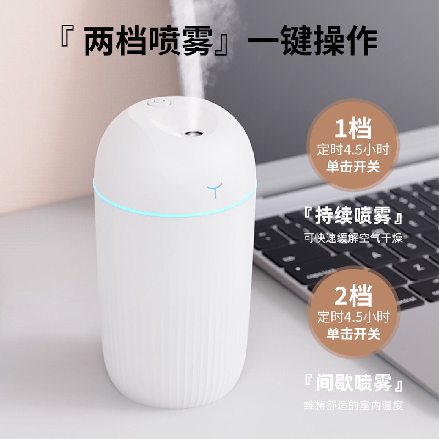 新款usb插电加湿器家用卧室桌面小型便携迷你大雾量补水喷雾礼品图片