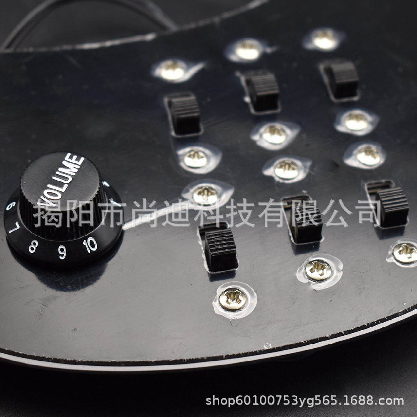 单单单SSS单线圈BM电吉他护板拾音器线路总成黑色面板Pickup