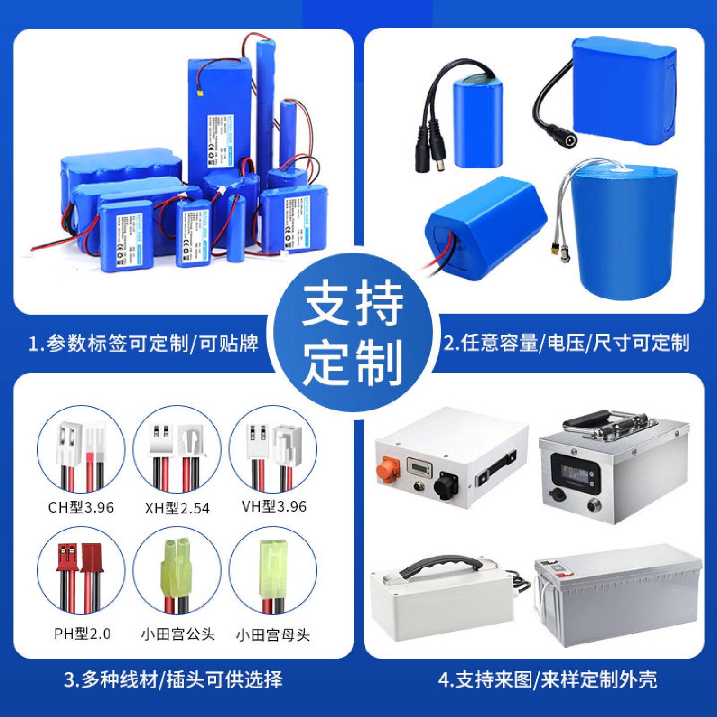 工厂直销18650锂电池组13s8p48V10ah12ah内置BMS大容量锂电池批发