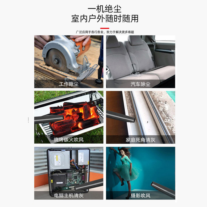 大功率工业强力无线锂电除尘器家用树叶吹吸机粉碎机吹风除尘吹灰