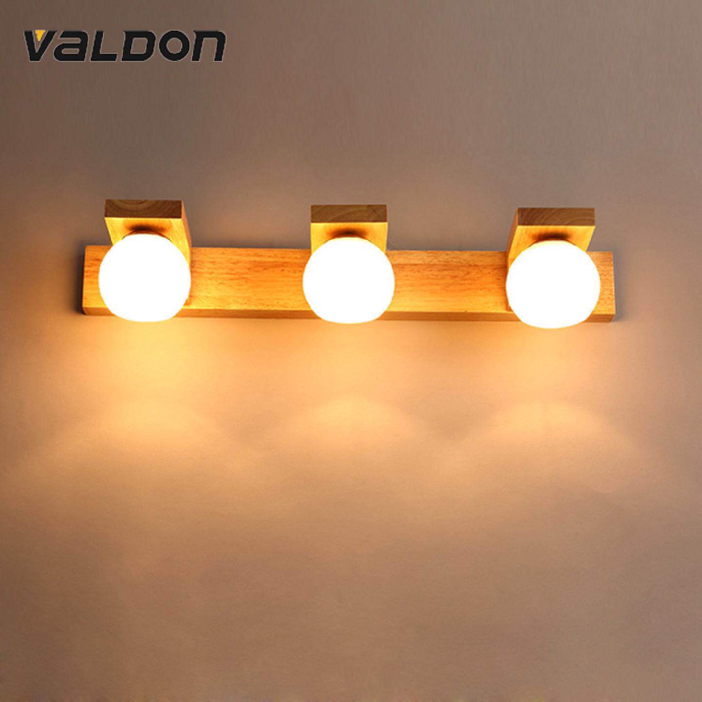 北欧镜前灯led简约现代防水防雾实木灯饰梳妆台灯浴室卫生间镜灯