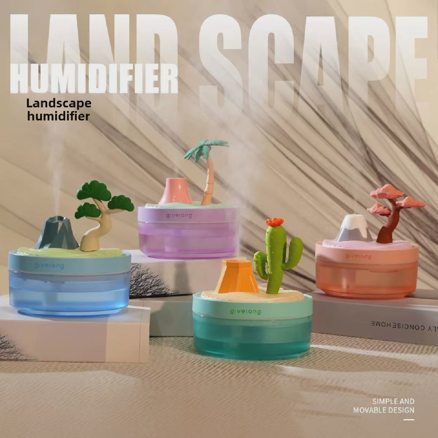 海绵宝宝空气加湿器宿舍学生小型便携式静音办公室卧室台式保湿喷