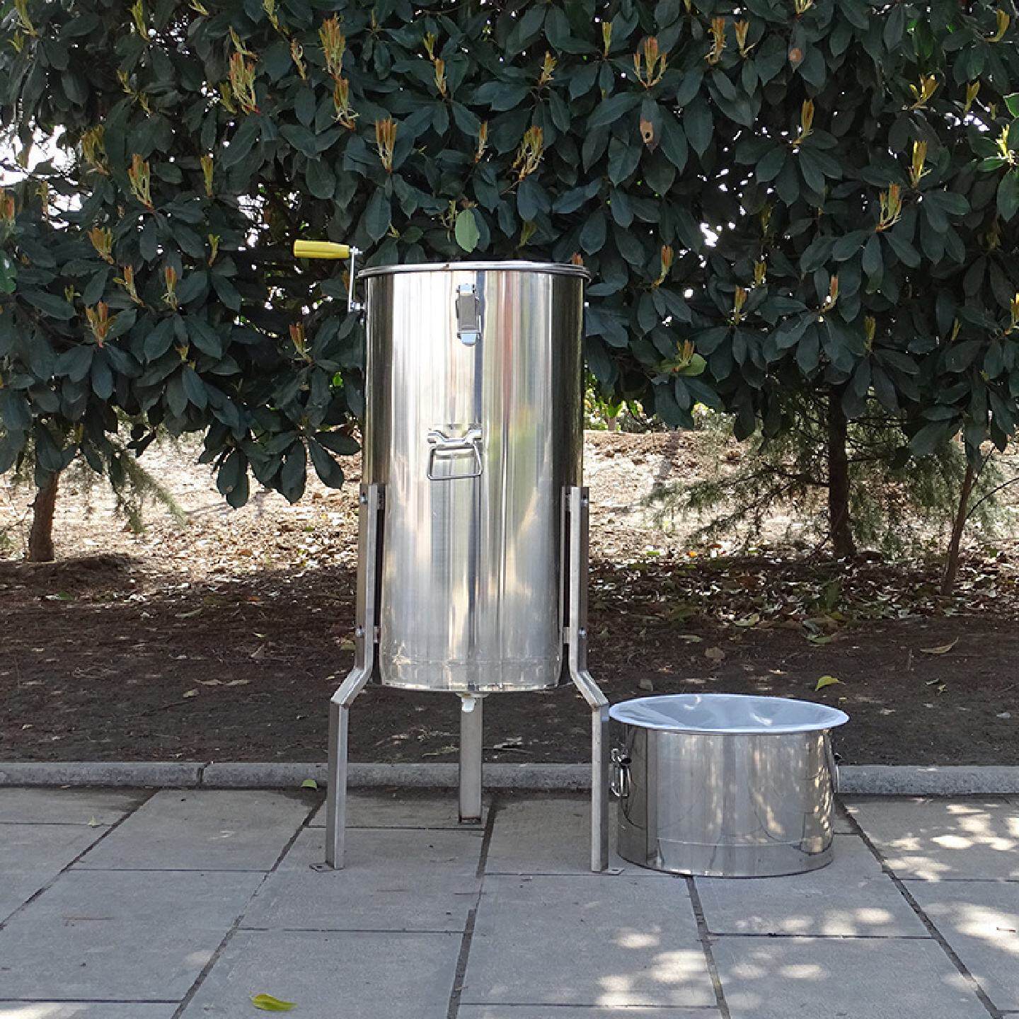 养蜂摇蜜过滤一体机小型家用蜂蜜摇糖机304全不锈钢甩蜜机打密桶