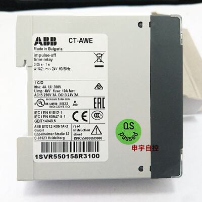 ABB时间继电器CT-ARS.11S,24-240VAC/DC,1C/O正品1SVR730120R3100