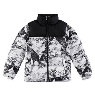 kaws羽绒服男联名雪山1996云朵外套女秋冬昆仑冰川日照金山冲锋衣