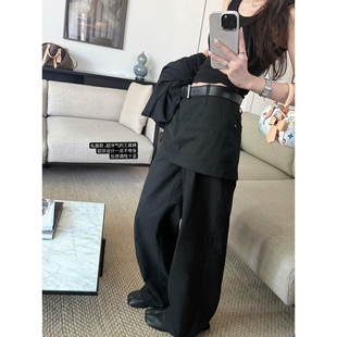 裤 遮胯洋气显瘦调性工装 裙裤 长裤 女春秋 LIL 休闲裤 CHER私服屁帘裤