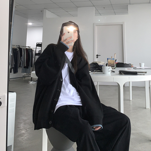 长袖 LIL 开衫 叠穿针织外套女宽松慵懒外穿毛衣薄款 上衣 CHER春秋季