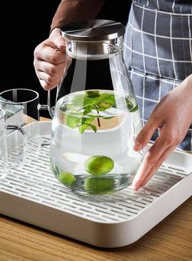 璃冷高23354水壶凉水壶家用耐温凉水杯热防爆大耐容量凉白开茶壶