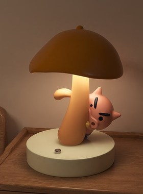 肥嘟嘟左卫门台灯客厅房间卧室床头小夜灯送闺蜜女朋友生日的礼物