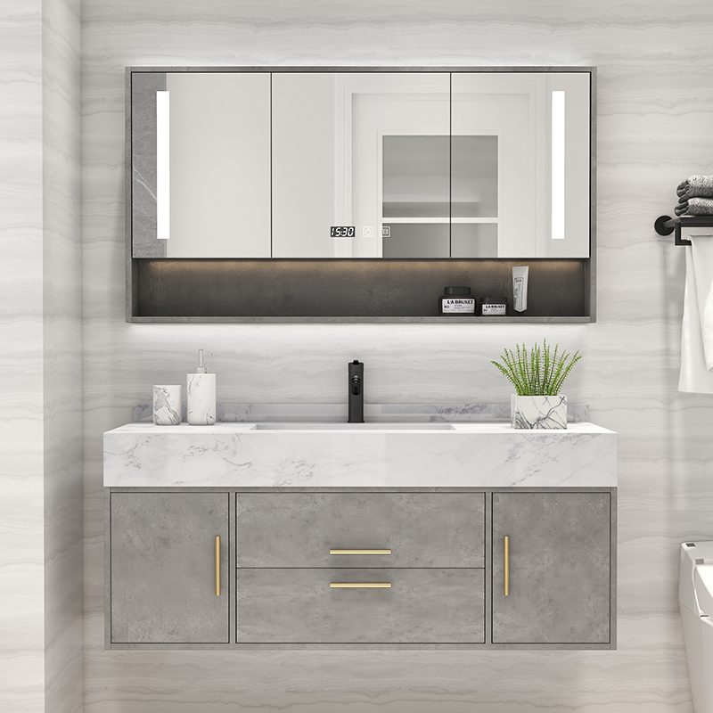 卫生间大理石浴j室柜组合套装洗手池洗脸轻奢智能卫浴现代洗漱台