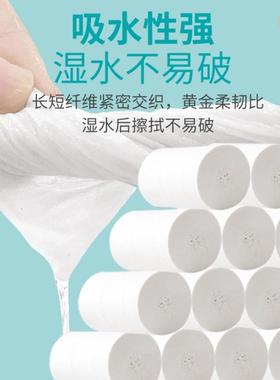 干在一起卫生纸1800克1庭6卷51666湿两柔软无芯用家母婴适用手纸