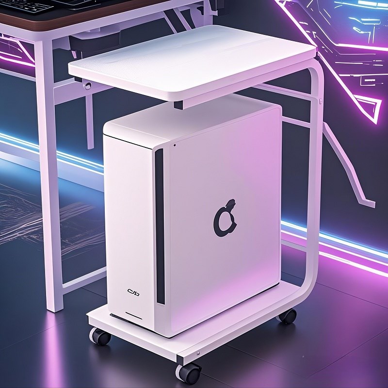 台式电脑机箱支架落地可移动分层置物架电竞房游戏主机摆放收纳架