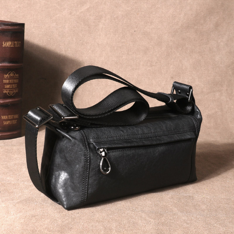 新款胸包男真皮休闲单肩包斜挎包男士小背包斜肩包大容量植鞣牛皮