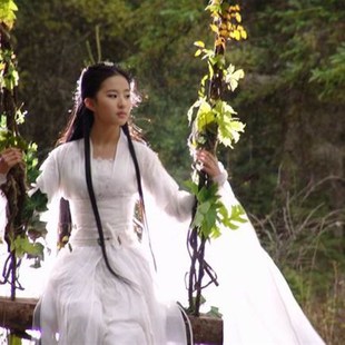 小龙女 广袖流仙裙 汉服 仙女y 古装 襦裙成人 写真侠女服装演出