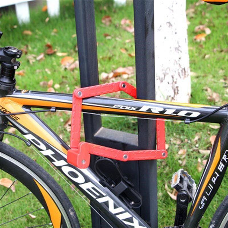 折叠锁自行车锁防盗锁山地车锁关节骑行装备摩托电动车锁配件