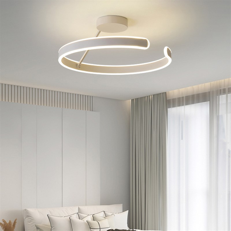 圆形卧室灯2024年新款主卧极简吸顶灯具简约现代个W性北欧餐厅吊