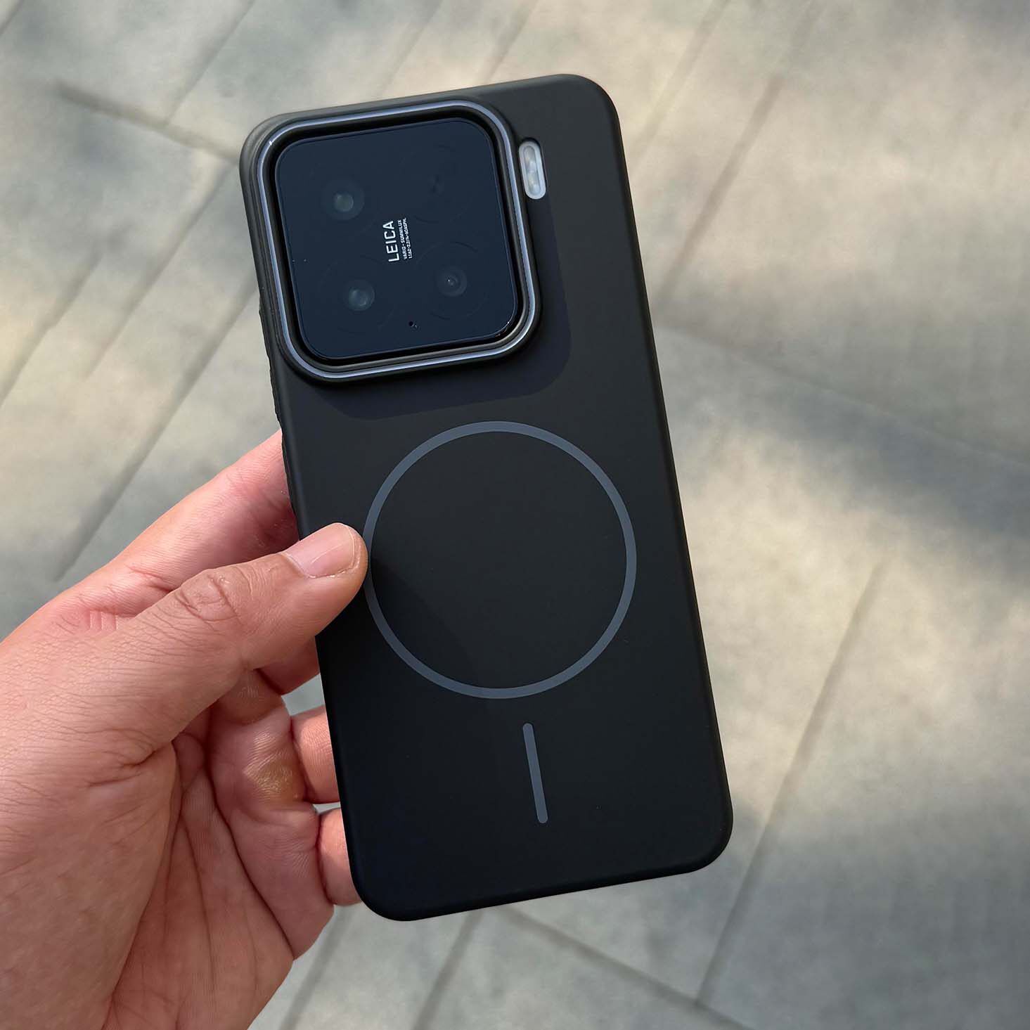 黑武士极简细圈Magsafe强磁吸适用小米15pro手机壳新款13/14ultra磨砂红米K80高级感Beats同款超薄亚克力硬套