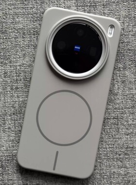 钛灰色高级感柔润超薄细圈磁吸适用vivoX200promini手机壳iQOO13磨砂亚克力肤感oppoFindx8一加13硬S20+情侣