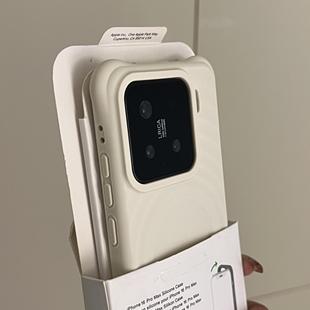 高级感古董白波漾纹适用小米15磁吸手机壳14真液态硅胶13华为mate70/60软糯Pura80pro+防摔OPPOfindx8s+新款