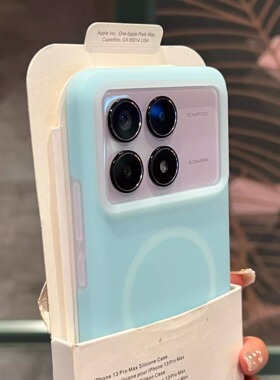 ins婴儿奶蓝色果冻真液态硅胶适用红米K70至尊版磁吸手机壳60pro小米15软糯14ultra耐脏13Tpro抗黄civi4pro