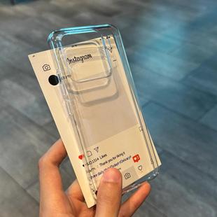 超薄高清透明PC适用小米15pro手机壳14ultra简约13抗黄civi3硬mix4红米K70/80至尊版60新款note14pro/12Turbo