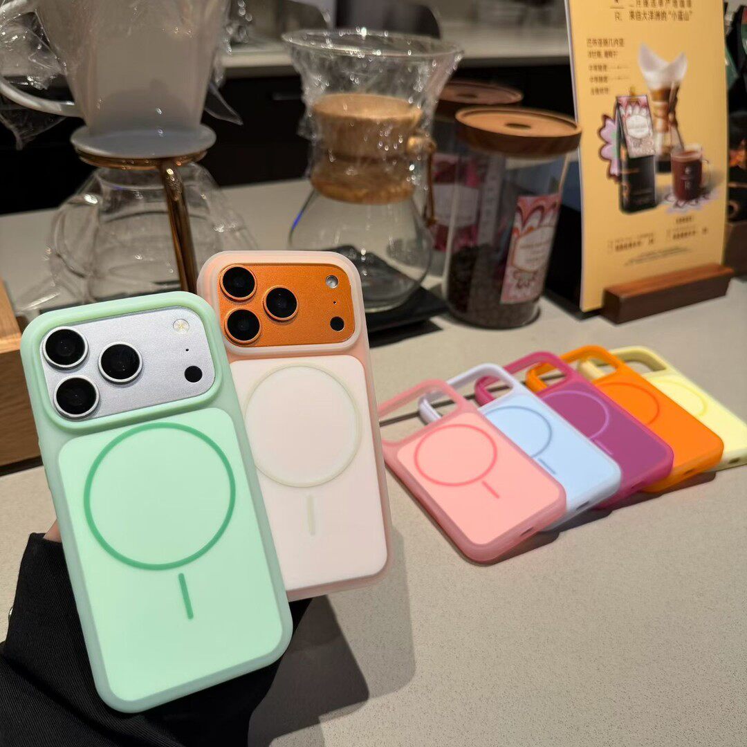新款冰透肤感果冻硅胶磁吸适用苹果17promax手机壳iPhone16Pro高颜值ins风15全包ai拍照按键14男女防摔保护套