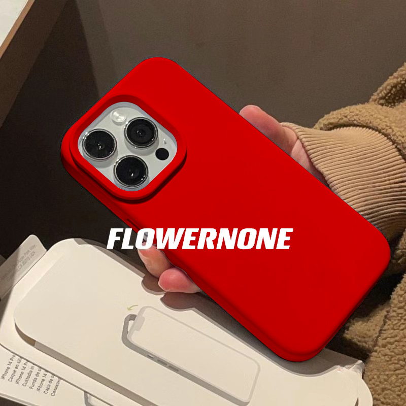 三星S24系列中国红液态硅胶软壳