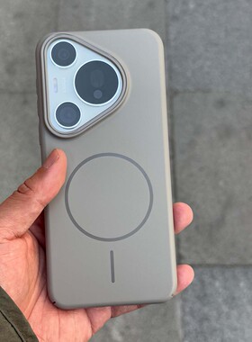 高级感钛灰色细圈磁吸适用华为pura70ultra手机壳新款mate70/60pro简约P50/40荣耀majic7全包300硬nova13/12