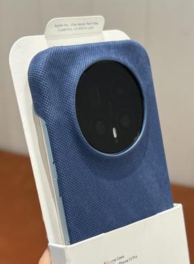 深蓝色牛仔布适用荣耀Magic8pro手机壳华为mate70/X60新款pura80ultra半包无边框400防摔nova14/13高级感硬套