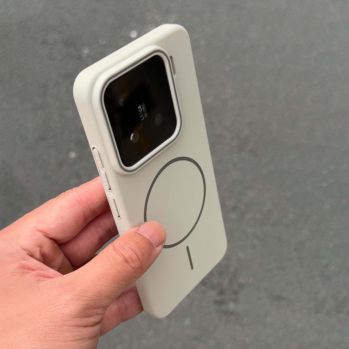 高级感极简细圈Magsafe强磁吸适用小米15pro手机壳新款13/14ultra磨砂红米K80商务奢华Beats同款超薄亚克力硬