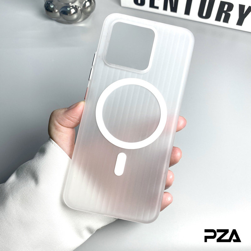 光栅瓦楞壳带磁吸适用小米13手机壳13pro全包手机套13ultra半透明磨砂硬壳大孔高级感创意行李箱防指纹不发黄