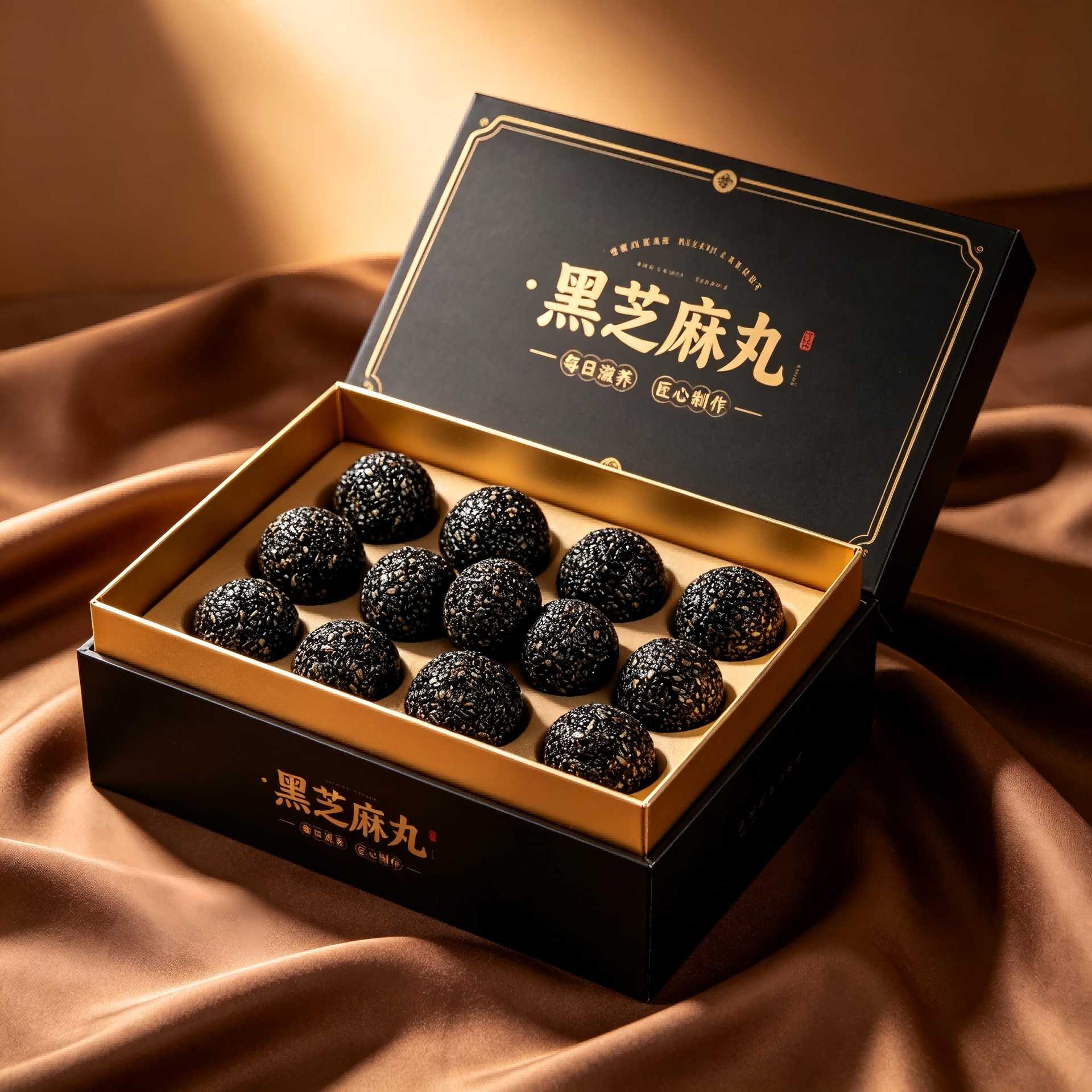 罐装黑芝麻丸九蒸九晒传统即食蜜丸手工丸独立小包装
