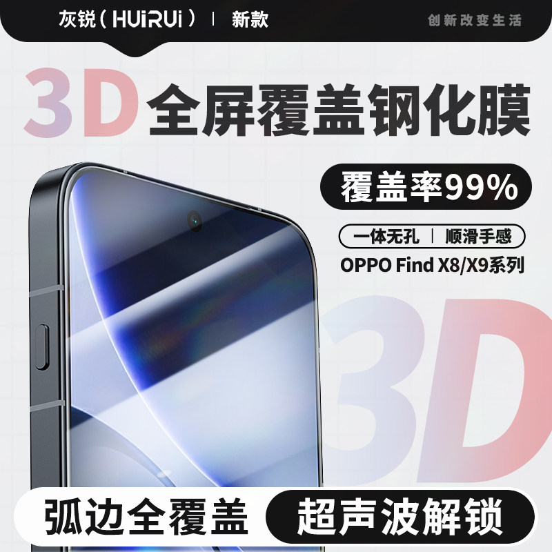 灰锐高铝电镀oppo玻璃防爆钢化膜图片