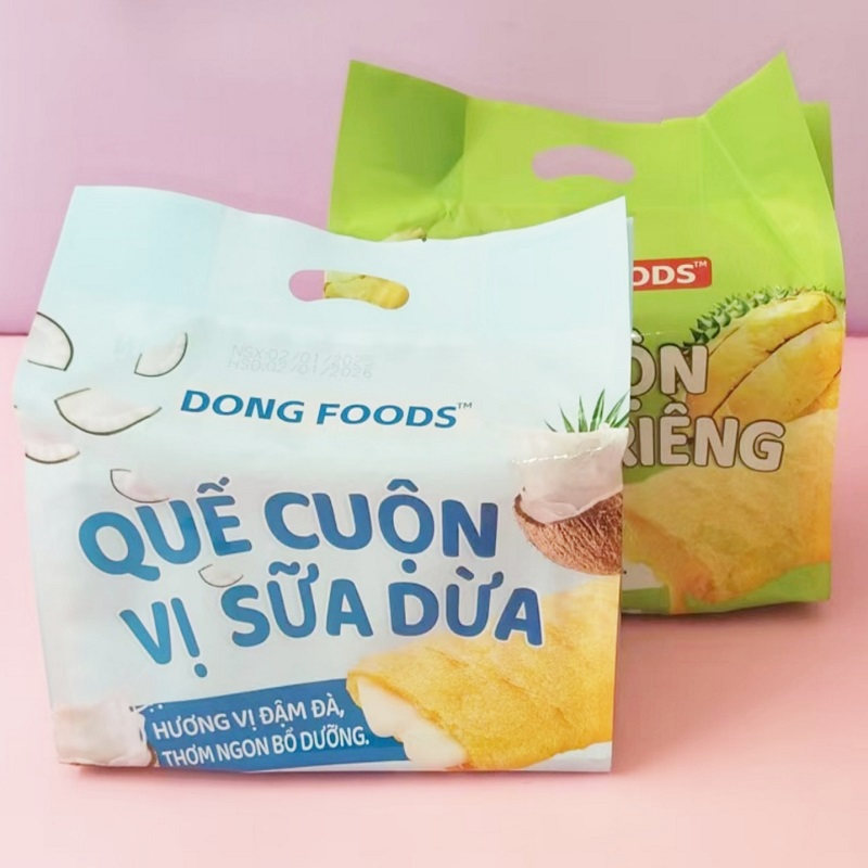 越南进口小零食DONG FOODS榴莲味椰子味夹心蛋卷独立包装下午茶