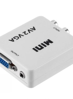 HD RCA CVBS AV to VGA Video Converter Conversor  AV2VGA